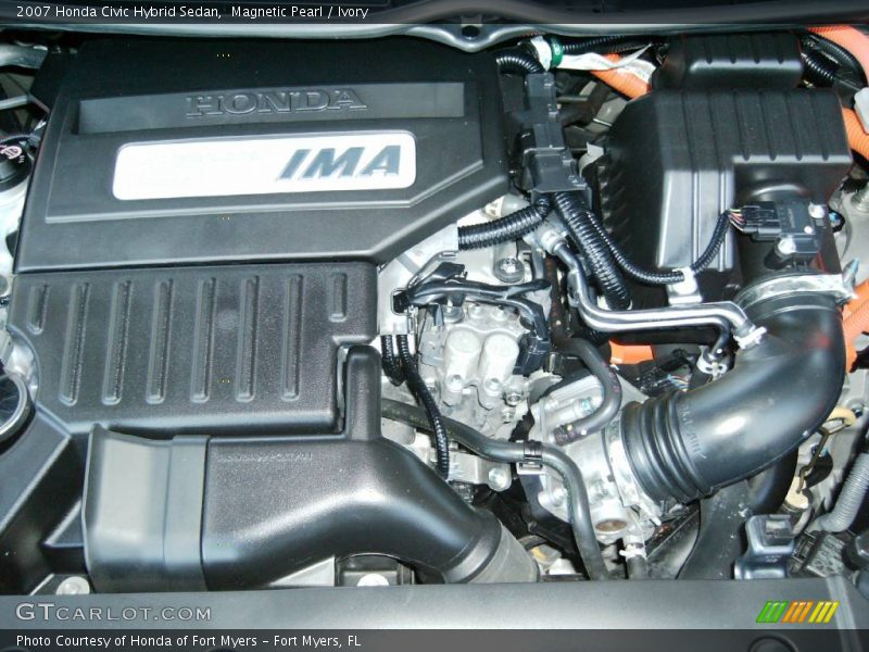 Magnetic Pearl / Ivory 2007 Honda Civic Hybrid Sedan