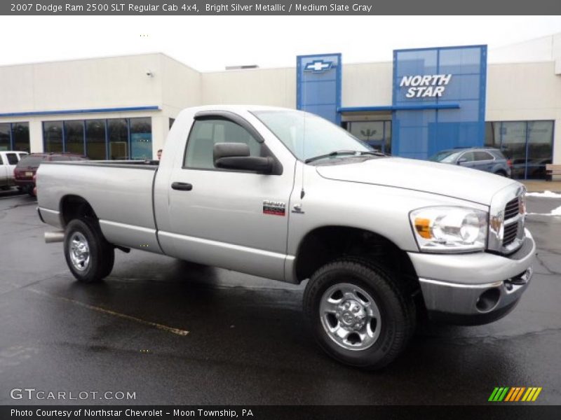 Bright Silver Metallic / Medium Slate Gray 2007 Dodge Ram 2500 SLT Regular Cab 4x4