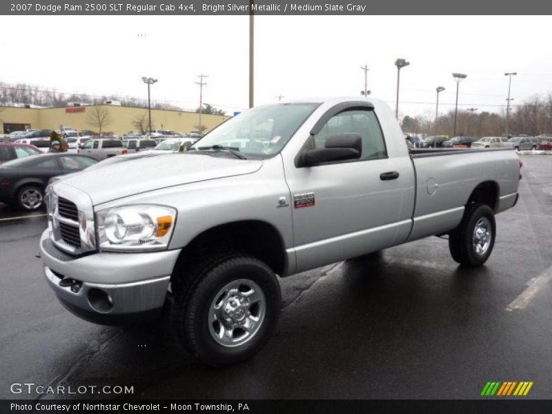 Bright Silver Metallic / Medium Slate Gray 2007 Dodge Ram 2500 SLT Regular Cab 4x4
