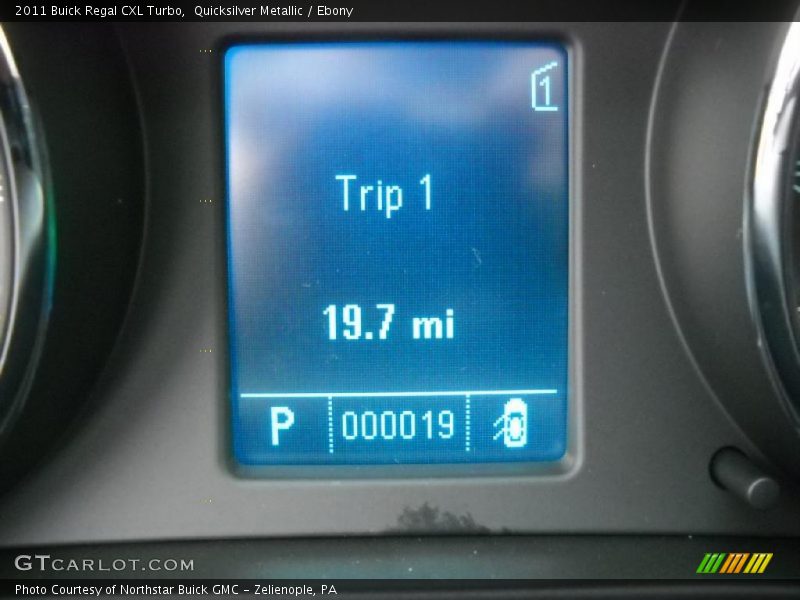 Quicksilver Metallic / Ebony 2011 Buick Regal CXL Turbo