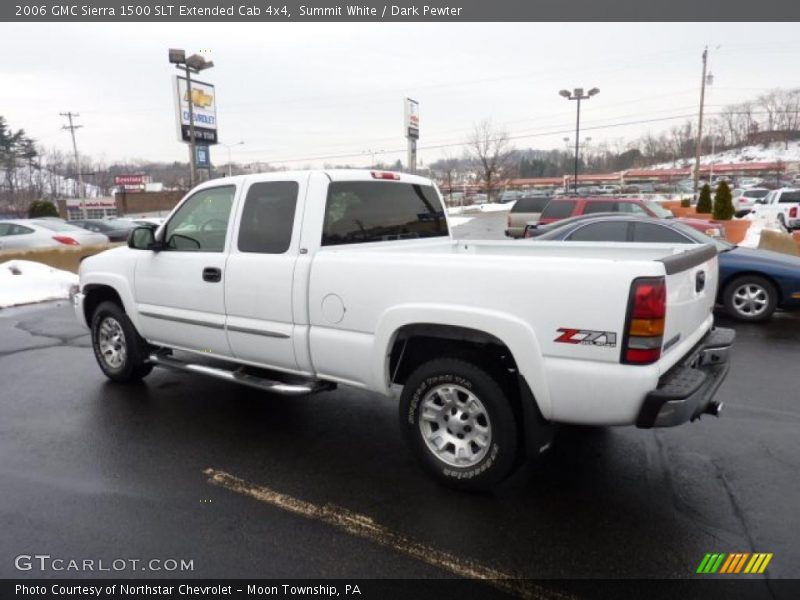 Summit White / Dark Pewter 2006 GMC Sierra 1500 SLT Extended Cab 4x4