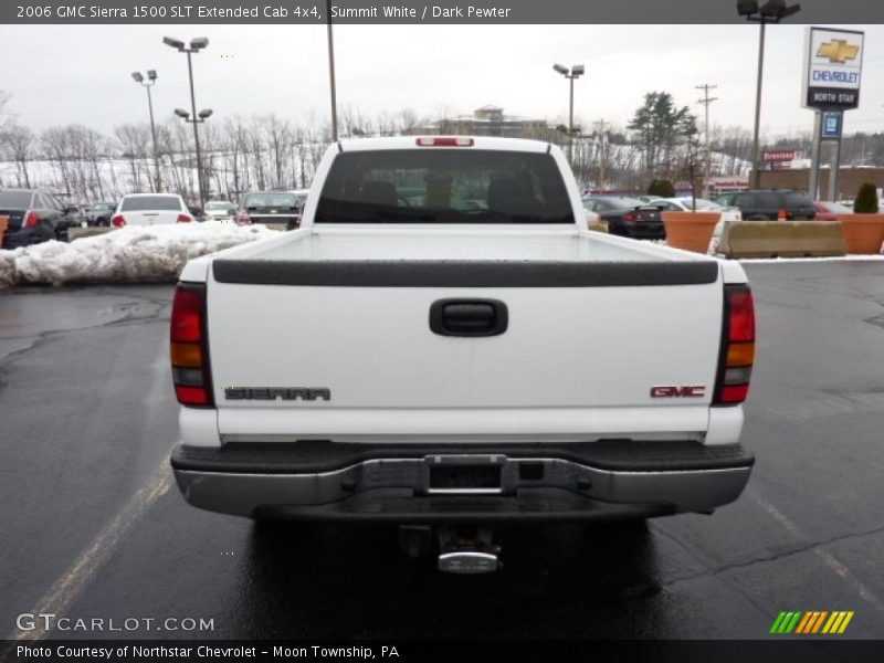 Summit White / Dark Pewter 2006 GMC Sierra 1500 SLT Extended Cab 4x4