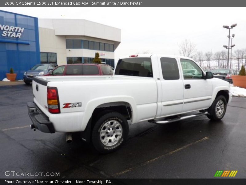 Summit White / Dark Pewter 2006 GMC Sierra 1500 SLT Extended Cab 4x4
