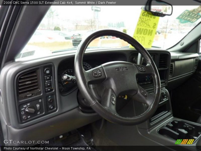 Summit White / Dark Pewter 2006 GMC Sierra 1500 SLT Extended Cab 4x4