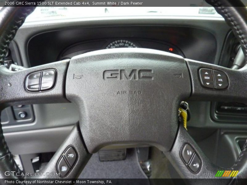 Summit White / Dark Pewter 2006 GMC Sierra 1500 SLT Extended Cab 4x4