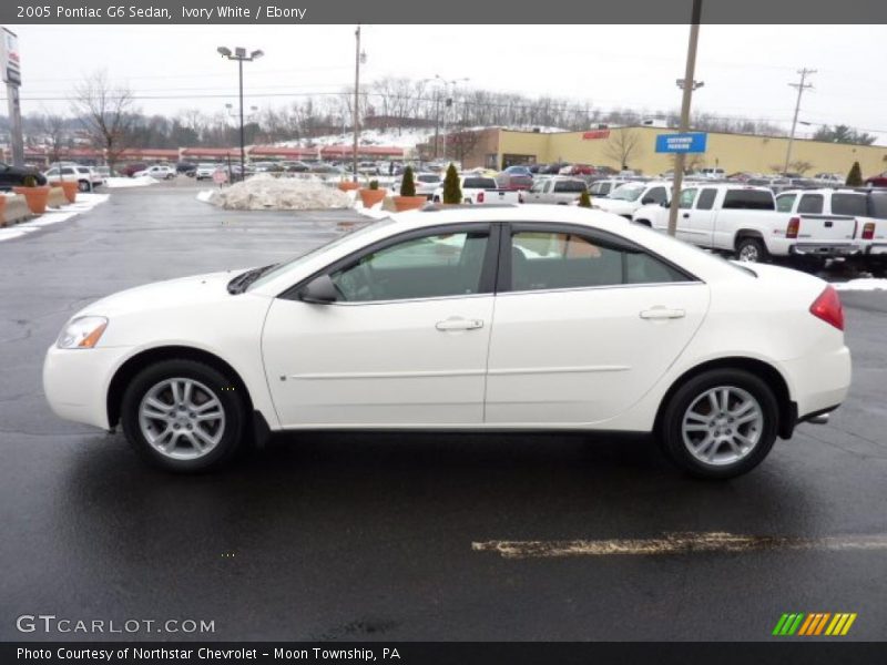 Ivory White / Ebony 2005 Pontiac G6 Sedan