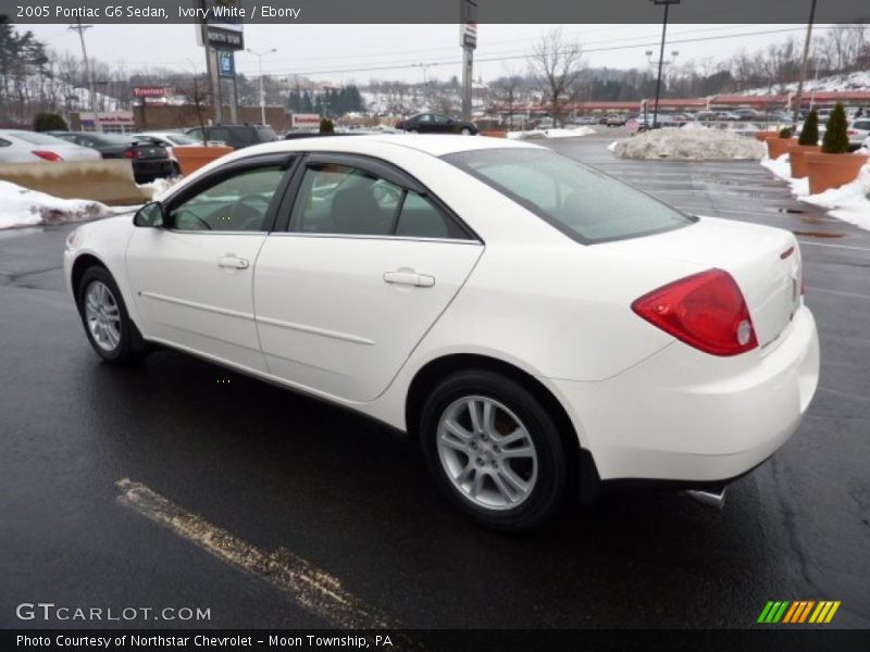 Ivory White / Ebony 2005 Pontiac G6 Sedan