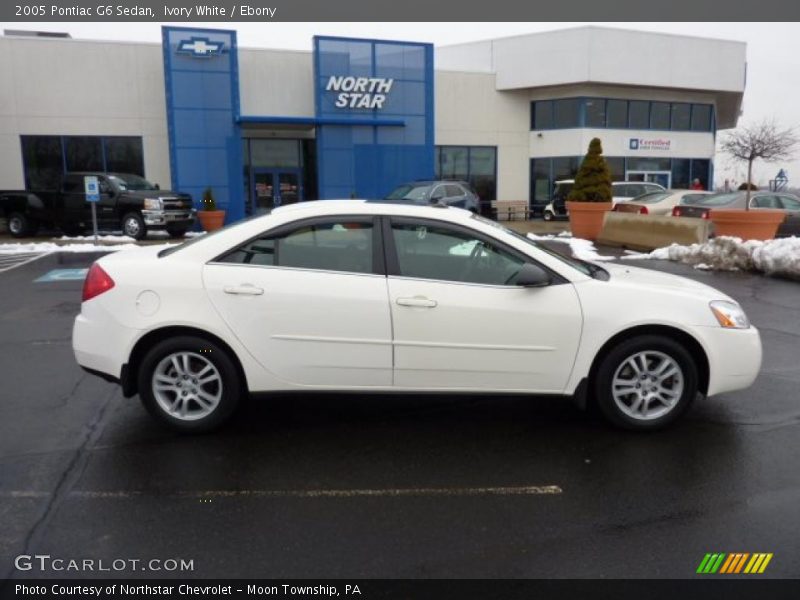 Ivory White / Ebony 2005 Pontiac G6 Sedan