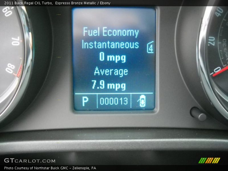 Espresso Bronze Metallic / Ebony 2011 Buick Regal CXL Turbo