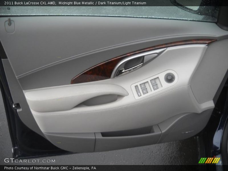 Midnight Blue Metallic / Dark Titanium/Light Titanium 2011 Buick LaCrosse CXL AWD