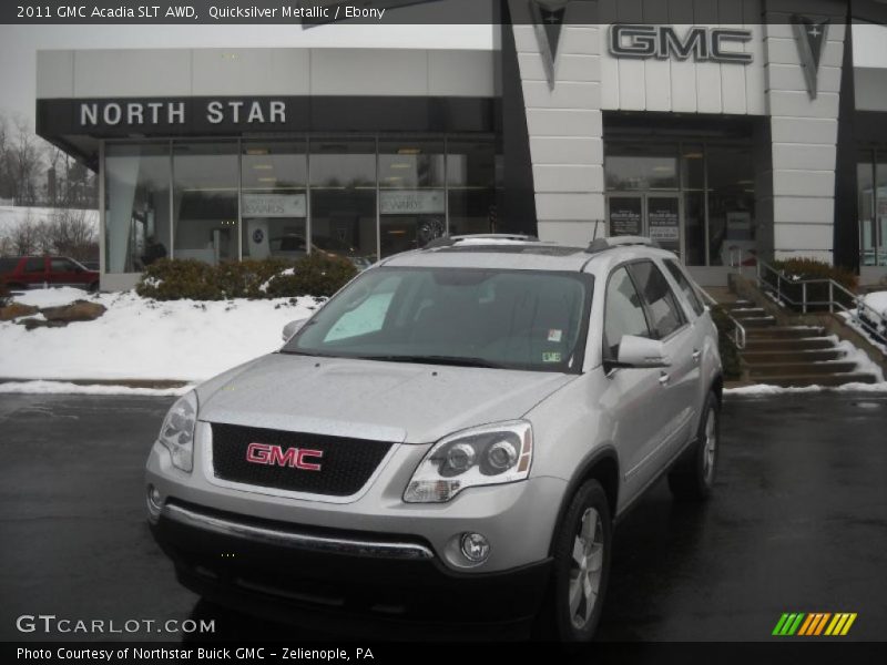 Quicksilver Metallic / Ebony 2011 GMC Acadia SLT AWD