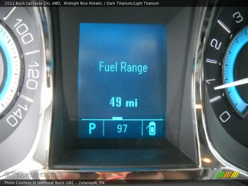 Midnight Blue Metallic / Dark Titanium/Light Titanium 2011 Buick LaCrosse CXL AWD