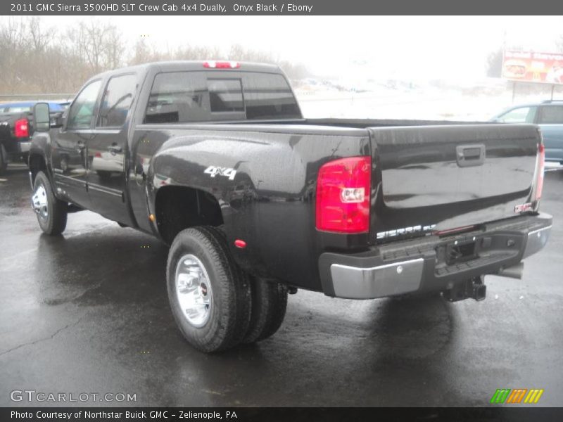 Onyx Black / Ebony 2011 GMC Sierra 3500HD SLT Crew Cab 4x4 Dually