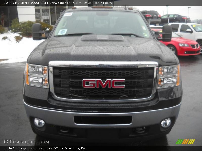 Onyx Black / Ebony 2011 GMC Sierra 3500HD SLT Crew Cab 4x4 Dually