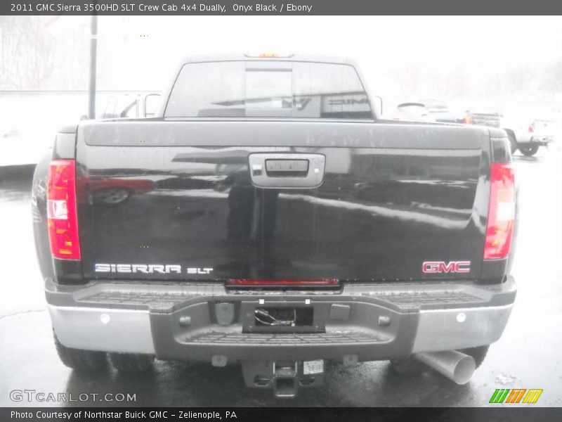 Onyx Black / Ebony 2011 GMC Sierra 3500HD SLT Crew Cab 4x4 Dually