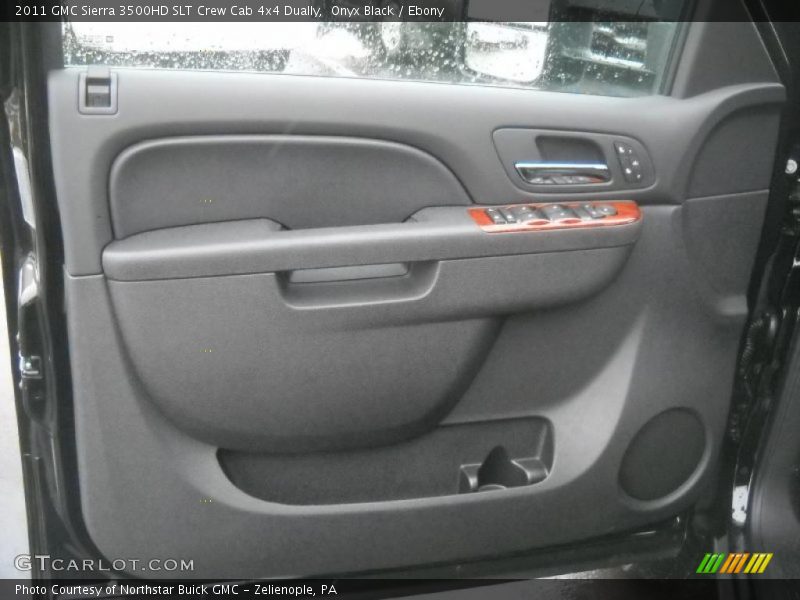 Onyx Black / Ebony 2011 GMC Sierra 3500HD SLT Crew Cab 4x4 Dually