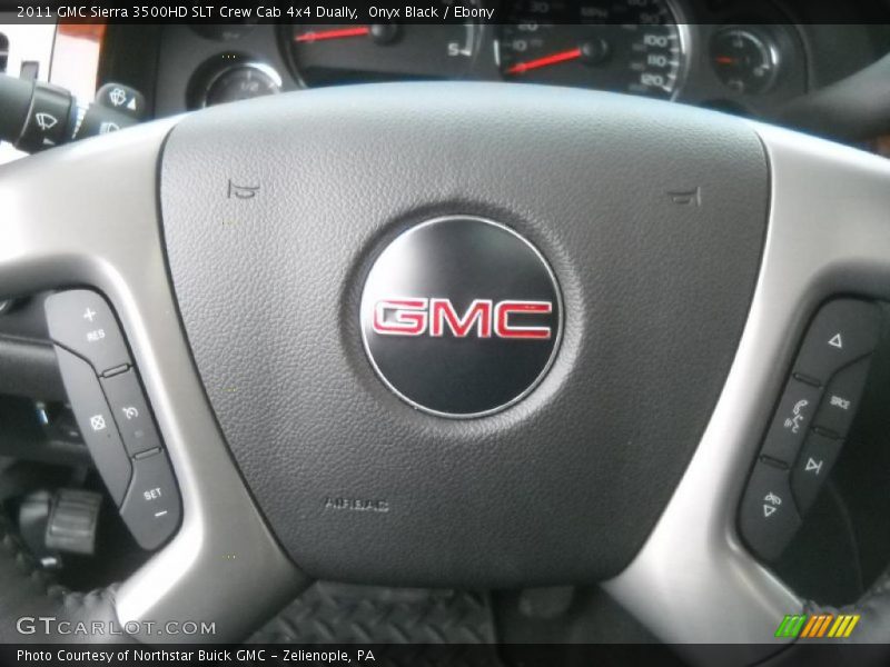 Onyx Black / Ebony 2011 GMC Sierra 3500HD SLT Crew Cab 4x4 Dually