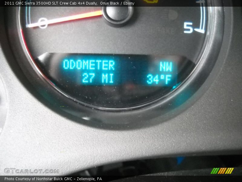 Onyx Black / Ebony 2011 GMC Sierra 3500HD SLT Crew Cab 4x4 Dually