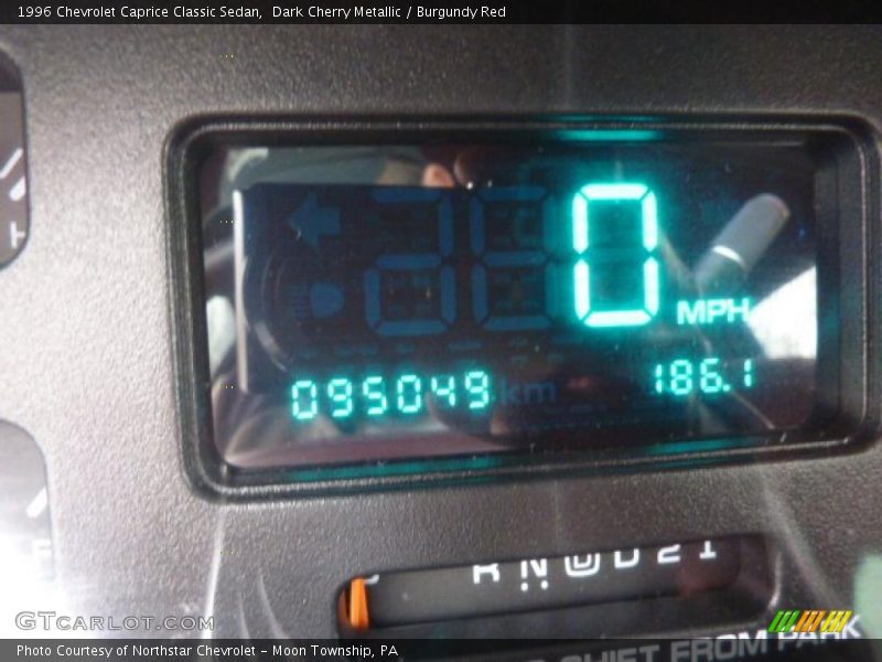 Dark Cherry Metallic / Burgundy Red 1996 Chevrolet Caprice Classic Sedan