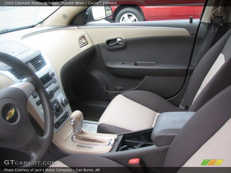 Summit White / Cocoa/Cashmere 2009 Chevrolet Malibu LS Sedan