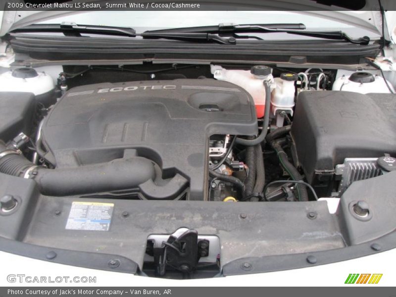 Summit White / Cocoa/Cashmere 2009 Chevrolet Malibu LS Sedan