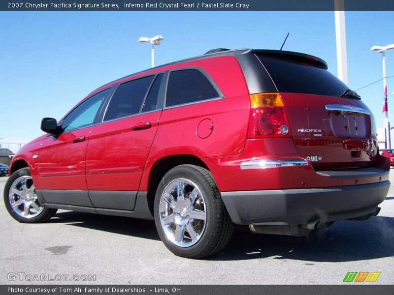 Inferno Red Crystal Pearl / Pastel Slate Gray 2007 Chrysler Pacifica Signature Series