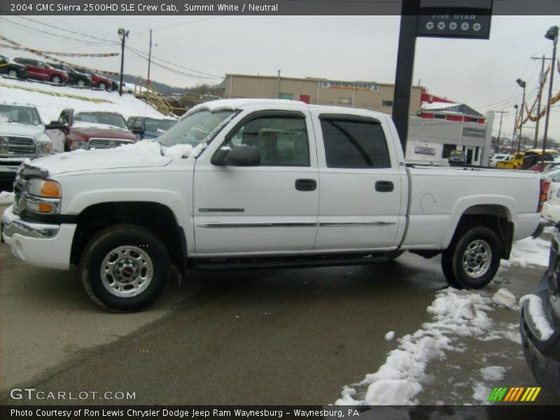 Summit White / Neutral 2004 GMC Sierra 2500HD SLE Crew Cab