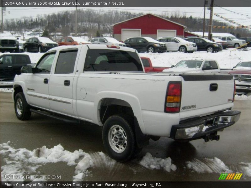 Summit White / Neutral 2004 GMC Sierra 2500HD SLE Crew Cab