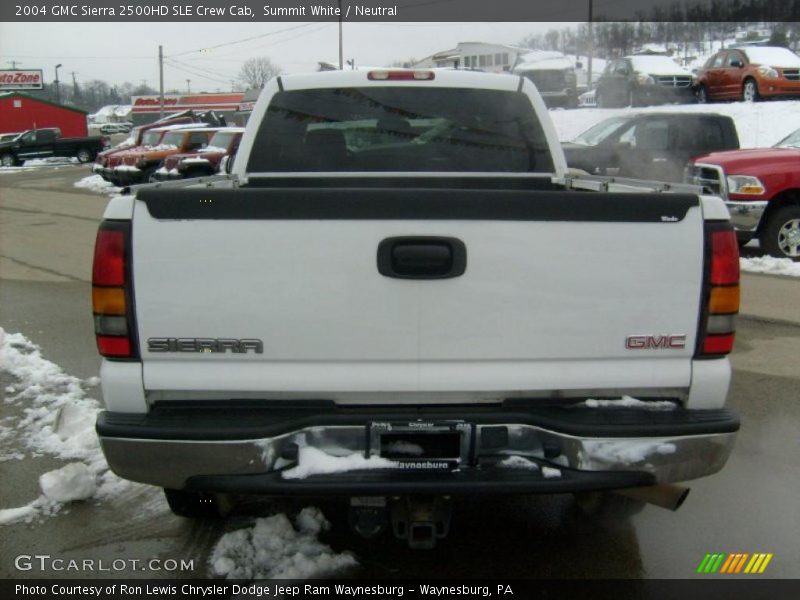 Summit White / Neutral 2004 GMC Sierra 2500HD SLE Crew Cab