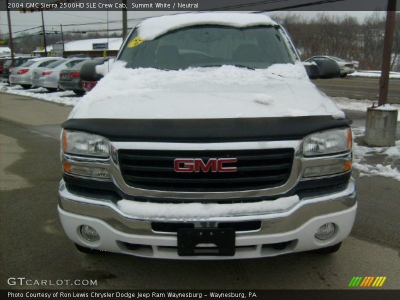 Summit White / Neutral 2004 GMC Sierra 2500HD SLE Crew Cab