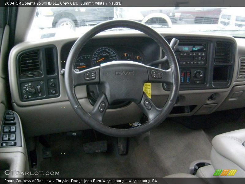 Summit White / Neutral 2004 GMC Sierra 2500HD SLE Crew Cab