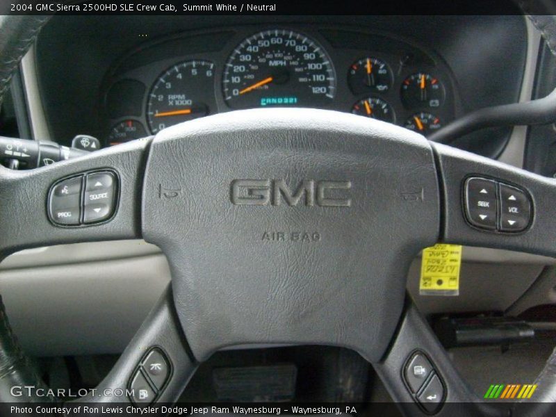 Summit White / Neutral 2004 GMC Sierra 2500HD SLE Crew Cab