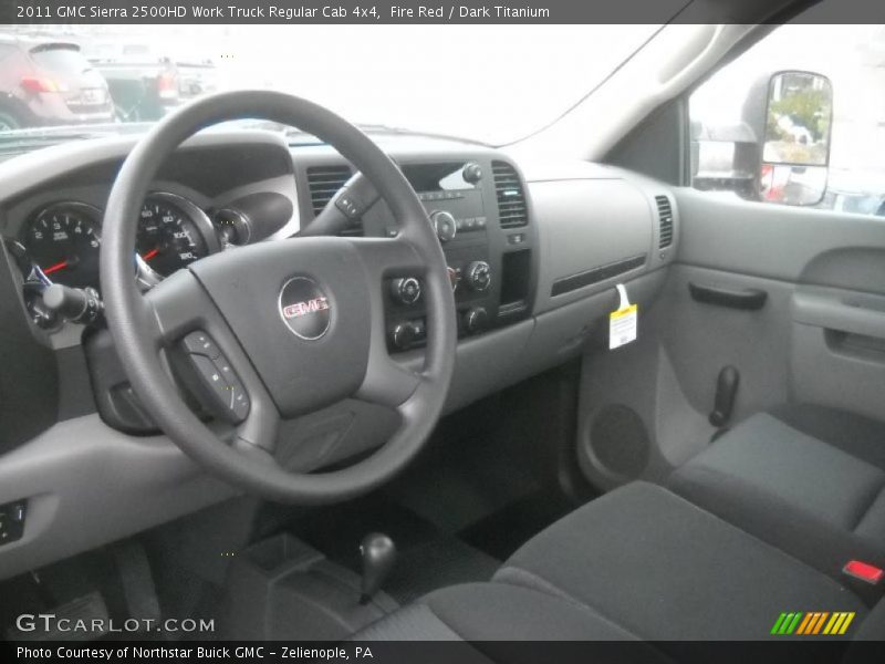 Fire Red / Dark Titanium 2011 GMC Sierra 2500HD Work Truck Regular Cab 4x4