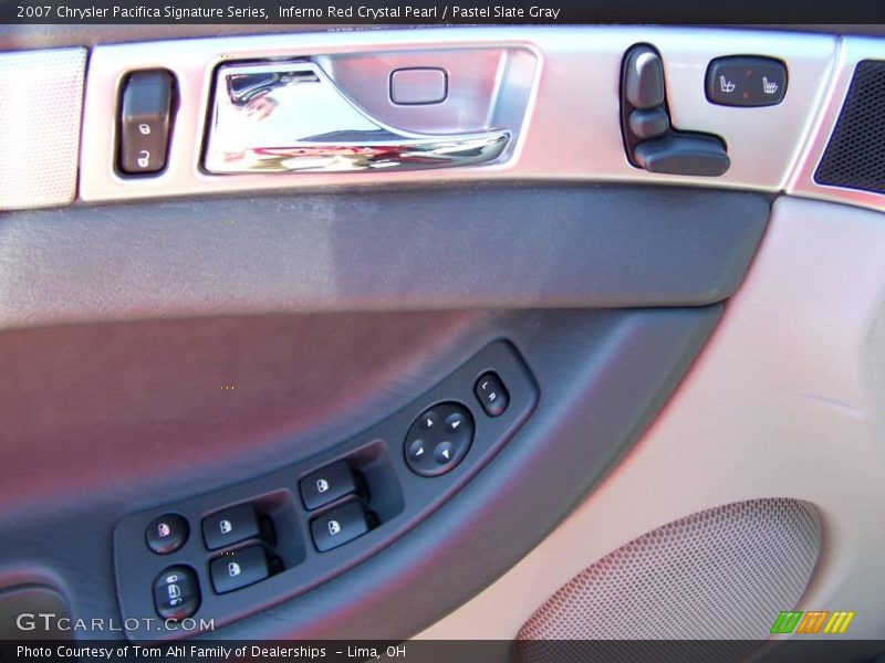 Inferno Red Crystal Pearl / Pastel Slate Gray 2007 Chrysler Pacifica Signature Series