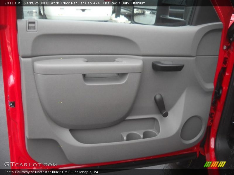 Fire Red / Dark Titanium 2011 GMC Sierra 2500HD Work Truck Regular Cab 4x4