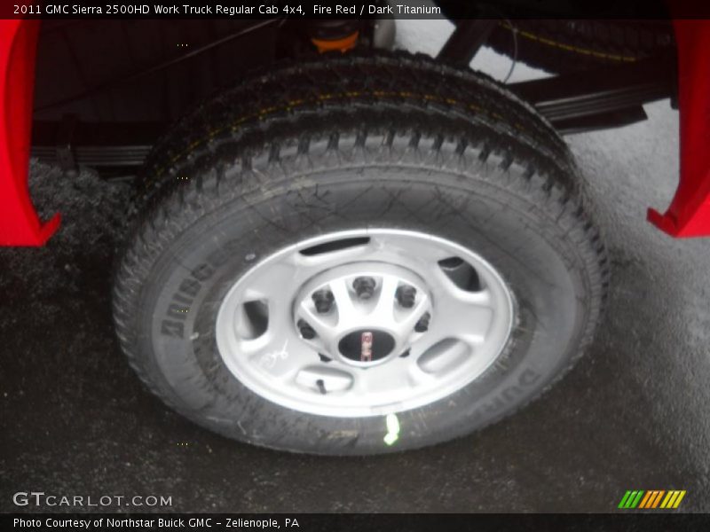 Fire Red / Dark Titanium 2011 GMC Sierra 2500HD Work Truck Regular Cab 4x4