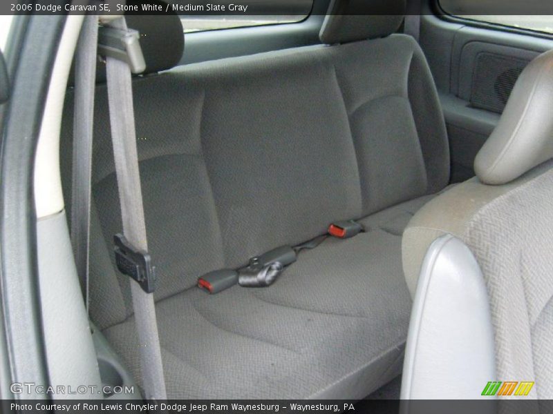 Stone White / Medium Slate Gray 2006 Dodge Caravan SE