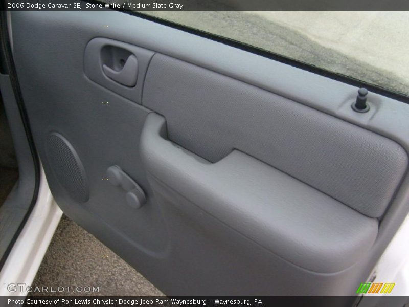 Stone White / Medium Slate Gray 2006 Dodge Caravan SE