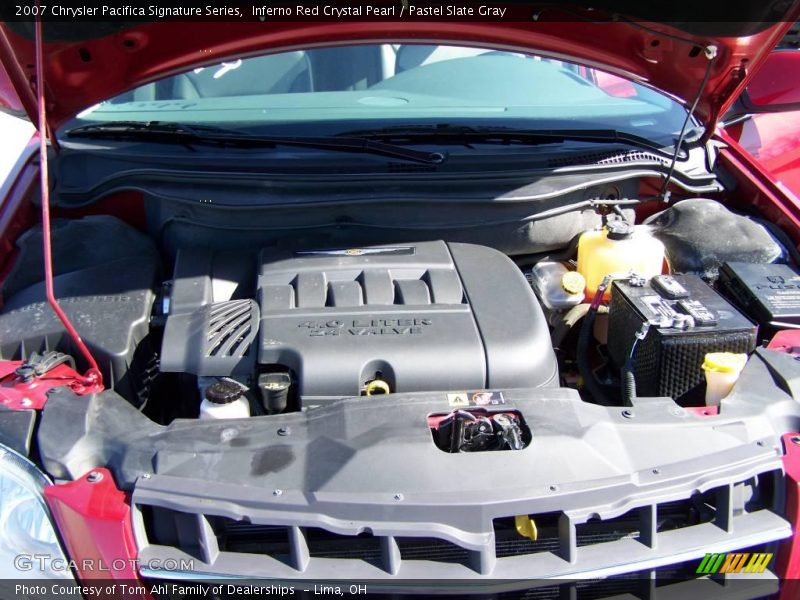 Inferno Red Crystal Pearl / Pastel Slate Gray 2007 Chrysler Pacifica Signature Series