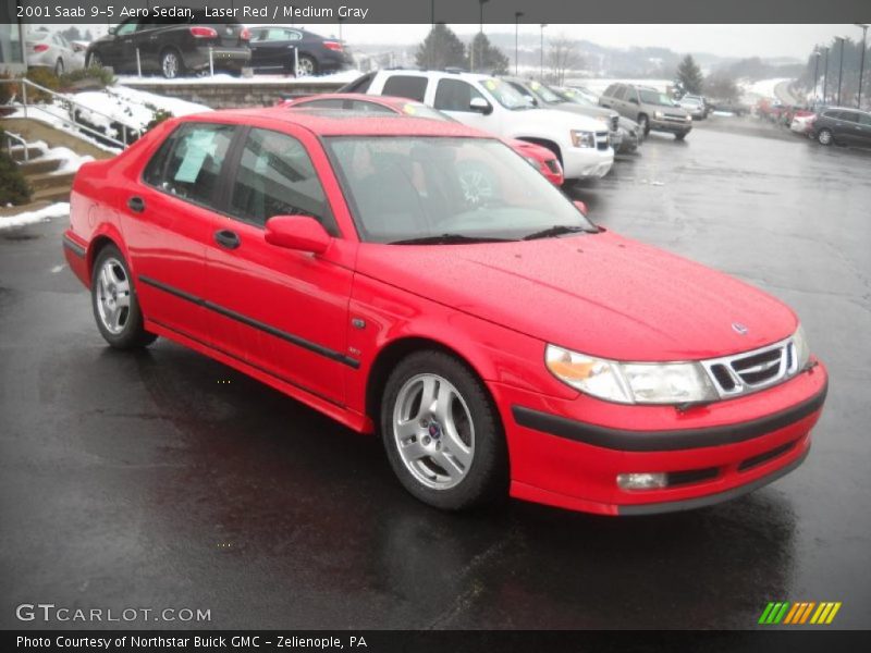 Front 3/4 View of 2001 9-5 Aero Sedan