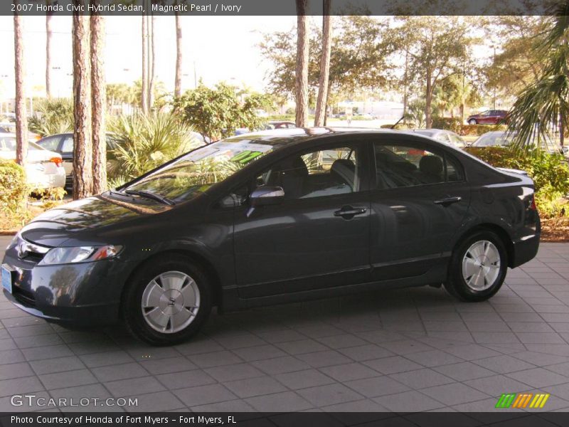 Magnetic Pearl / Ivory 2007 Honda Civic Hybrid Sedan