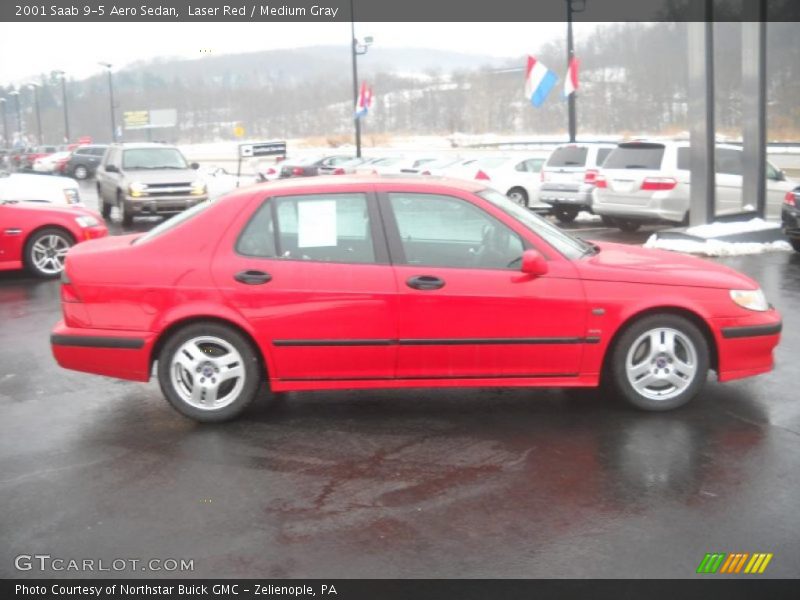 Laser Red / Medium Gray 2001 Saab 9-5 Aero Sedan