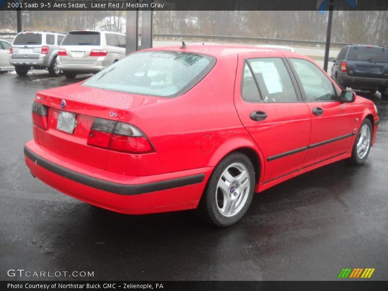 Laser Red / Medium Gray 2001 Saab 9-5 Aero Sedan