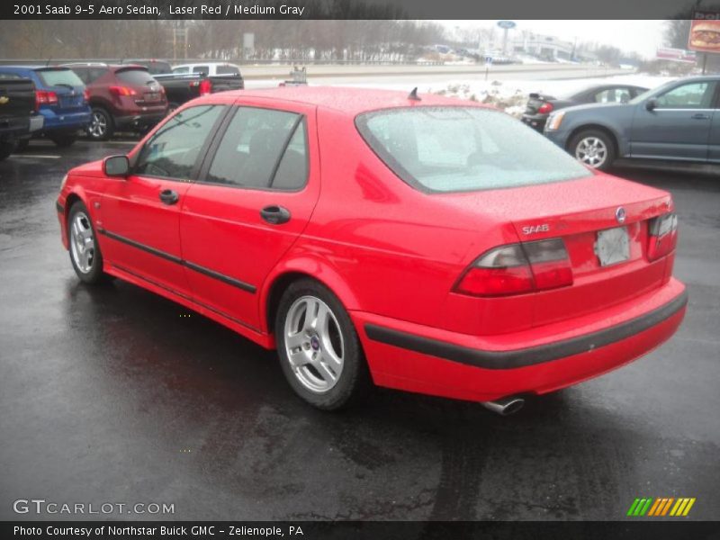 Laser Red / Medium Gray 2001 Saab 9-5 Aero Sedan