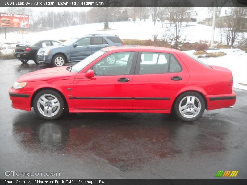  2001 9-5 Aero Sedan Laser Red