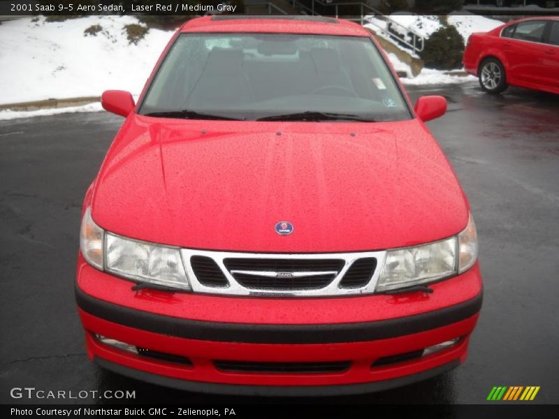 Laser Red / Medium Gray 2001 Saab 9-5 Aero Sedan