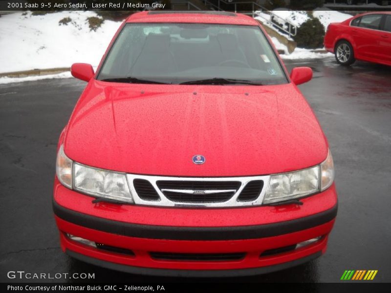 Laser Red / Medium Gray 2001 Saab 9-5 Aero Sedan