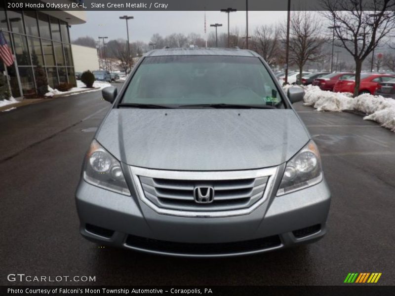 Slate Green Metallic / Gray 2008 Honda Odyssey EX-L