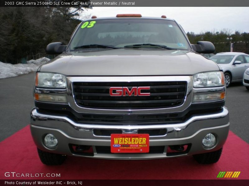 Pewter Metallic / Neutral 2003 GMC Sierra 2500HD SLE Crew Cab 4x4