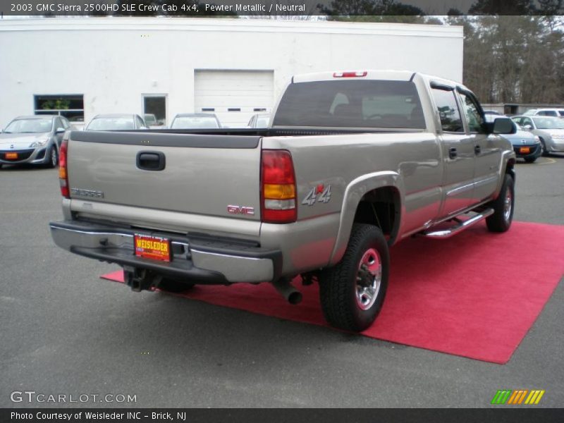 Pewter Metallic / Neutral 2003 GMC Sierra 2500HD SLE Crew Cab 4x4